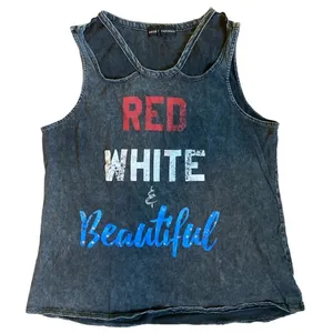 ROCK & REPUBLIC Women’s Black Acid Wash Tank Top thumbnail 2
