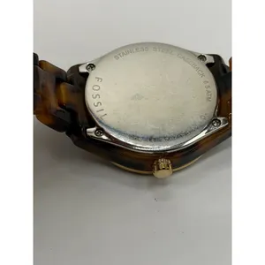 Fossil ES-2922 Women Tortoise Shell Brown Dial Watch Gold‎ Tone Stainless Steel thumbnail 11