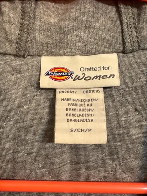 Dickies Crafted for Women Black Hooded Workwear Utility Jacket Size S thumbnail 2