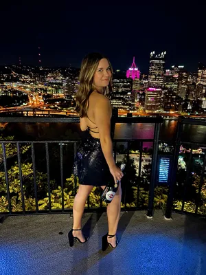 ThatsSoFetch Black Sequin Open Back Mini Dress thumbnail 4