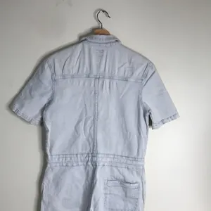 Faherty Blythe Jumpsuit Coverall Light Indigo Wash Denim‎ size xs thumbnail 13