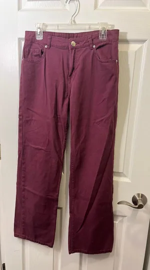 H&M Maroon Jeans thumbnail 1