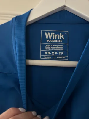 WonderWink Royal blue wink scrubs t shirt top thumbnail 2