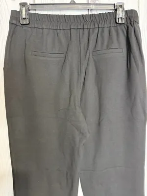 NWT Skies Are Blue Trouser Pants Elastic Waist Black Sz L (34x28) High Rise NEW thumbnail 5