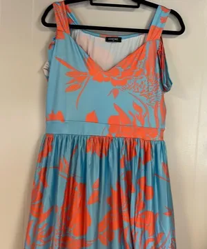 Chic Me Floral Maxi Dress Cold Shoulder Sz Xl thumbnail 2