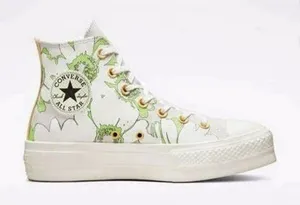 Converse Chuck Taylor All Star Hightop Crafted Floral Women’s 8 Sneakers thumbnail 1