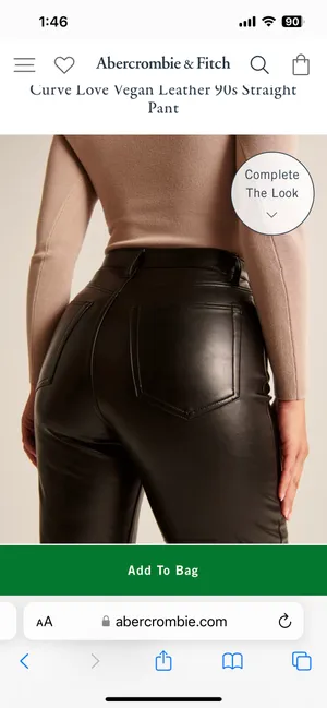 Abercrombie Leather Pants thumbnail 3