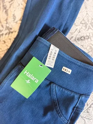 Halara XS Womens Blue Capri jeggings XS High-Waist Stretchy Elastic Material Ne thumbnail 6