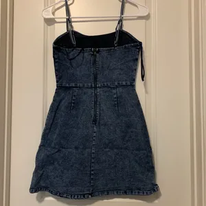 Strechy denim dress Blue thumbnail 2