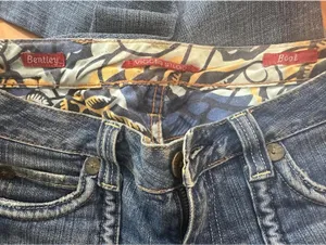 Vigoss Studio Y2K Bootcut Colorful Pocket Blue Jeans thumbnail 3
