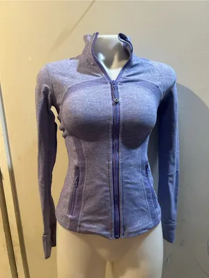 lululemon athletica Heather Lavender Full-Zip Jacket thumbnail 3