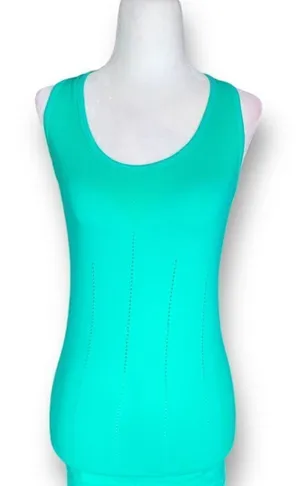 Fabletics Delta Tank Green Racerback Smooth Operator Yoga Pilates Top‎ Small thumbnail 1
