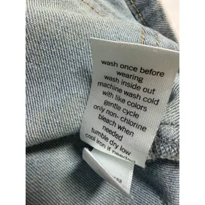 SO Sunflower Denim Pinafore Dress Womens L Blue Floral Zip Jumper Excellent thumbnail 4