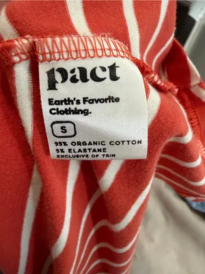 Pact Striped Organic Cotton Spaghetti Strap Mini Dress S thumbnail 7