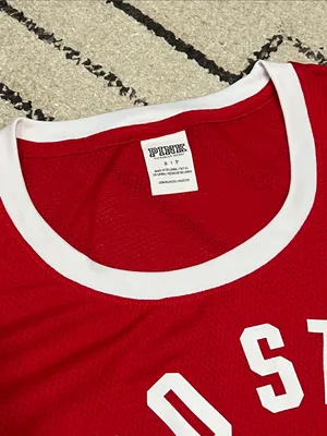 PINK Victoria's Secret Ohio State Jersey Tee with White Trim thumbnail 2