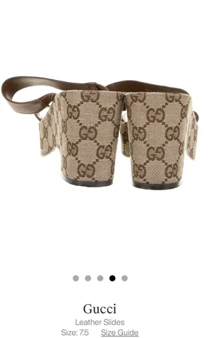 Gucci Slides GG Logo Sandals Wedge thumbnail 3