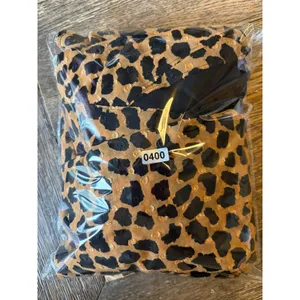 Free People Frenchie Leopard Print Ruffle Wrap Mini Dress Brown Black XS thumbnail 7