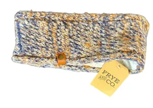 Frye Knit‎ Headband in Blue and Tan thumbnail 1