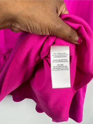 Maia Bright Pink Ruffle Hem Sleeveless Dress Size 6 thumbnail 7