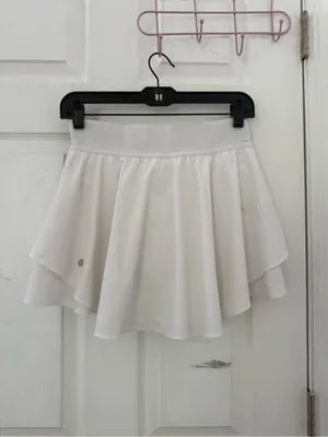 lululemon athletica Court Rival White tennis skirt thumbnail 2