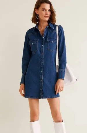 Mango Denim Dress thumbnail 1