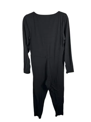 OFFLINE by Aerie Real Me Xtra Black Long Sleeve Jumpsuit Bodysuit Size XL‎ thumbnail 4