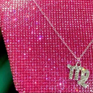 Virgo Necklace Sterling Silver 925 Zodiac Sign thumbnail 2
