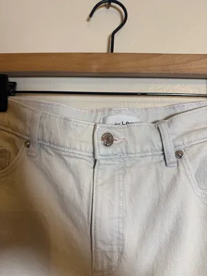 Loft Mid Rise Wide Leg Jeans in‎ Washed Pink thumbnail 3