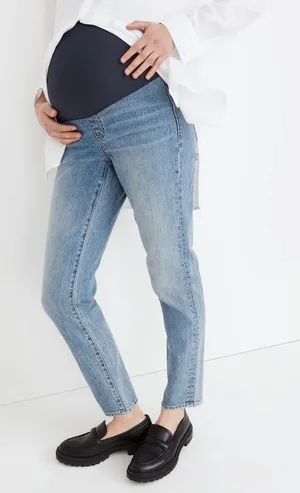 Madewell the maternity perfect vintage jean in heathcote NEW NWT thumbnail 1