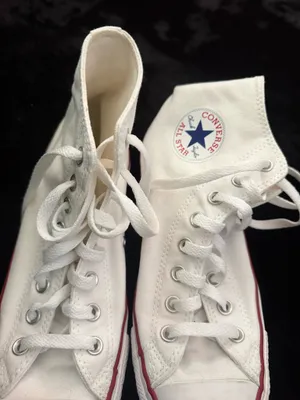 White Converse High-Top Sneakers thumbnail 5