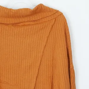 Free‎ People Juicy Long Sleeve Waffle Cowl Neck Top Size Medium NWT thumbnail 9