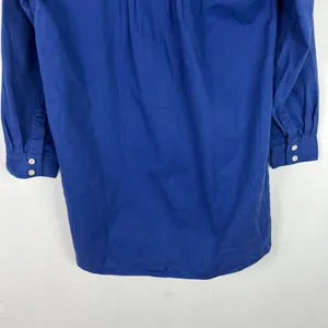 NWT Madewell Mini Shirtdress in Regenerative Chino Long Sleeve Blue Size Small S thumbnail 12