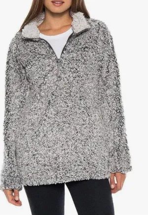 Dylan by True Grit Sherpa Fleece Deep Pile 1/4 Zip Pullover Sweater‎ Women’s XL thumbnail 1