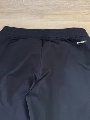 Adidas Black Track Pants with Gray Side Stripes thumbnail 7