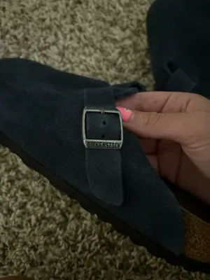 Women Birkenstock Clogs Boston Suede thumbnail 2