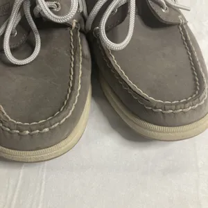 Sperry Top- Sider Womens Gray Leather Sequins Boat Deck Shoes 9M thumbnail 4