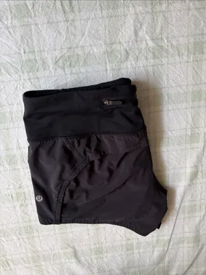 Lululemon Women’s Black Athletic Shorts - Comfortable Performance Short thumbnail 4