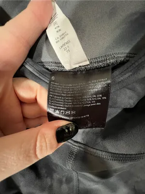 Lululemon Groove Super High Rise Flare Pants Size 6 Diamond Dye Pitch Grey GG thumbnail 9