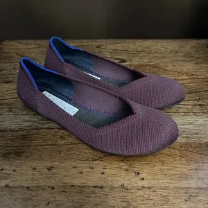 Rothy’s Port Wine Round Toe Retired Flats Shoes thumbnail 3