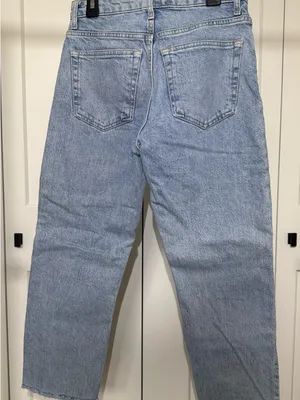 Topshop Light Blue Straight Jeans thumbnail 2