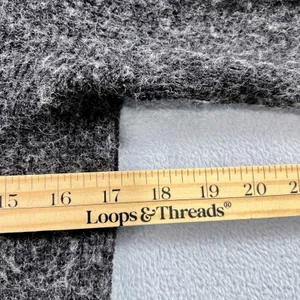 Theory Women's‎ SP Gray Merino Wool Alpaca Blend Mock Neck 1/4 Button Sweater thumbnail 5