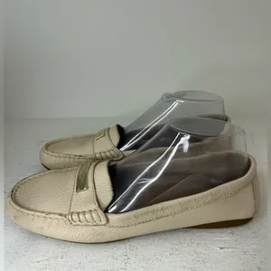 Coach Beige Leather Women’s Slip-Ons thumbnail 4