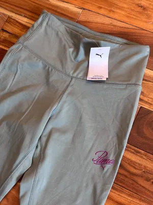 PUMA Essentials Script Flare Mint Green Leggings thumbnail 4