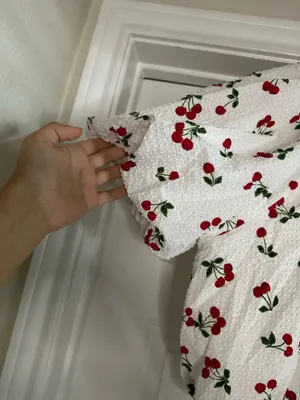 English Factory Cherry Print Skirt And Top Set thumbnail 5
