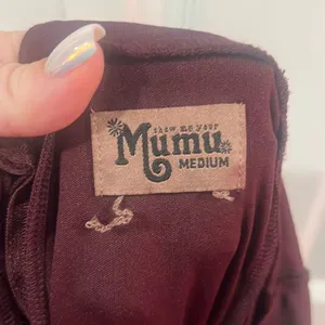 ✨Show Me Your Mumu Burgundy Jenn Maxi Sz Medium Dress✨ thumbnail 7
