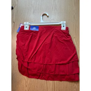 New Women’s Joy Lab Athletic Stretchy Skort High Rise Pockets Red size Small thumbnail 5