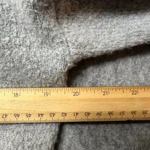 It's Our Time‎ Mock Neck Sweater Ribbed Trim Pullover Knitwear Gray Medium thumbnail 4