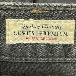 Levi's Baggy Dad Women's Black High Waisted Wide Leg Ankle Denim Jeans Pants 28 thumbnail 6
