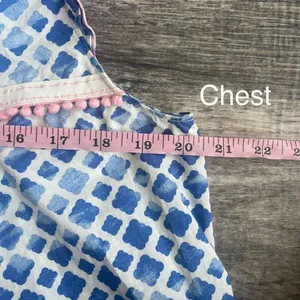 Matilda Jane‎ Smocked Geometric Flutter Sleeve Top Size XL Cotton Summer thumbnail 6