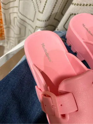 Platform Clog Slide Pink Women's Slip On Shoe Size 8 thumbnail 5